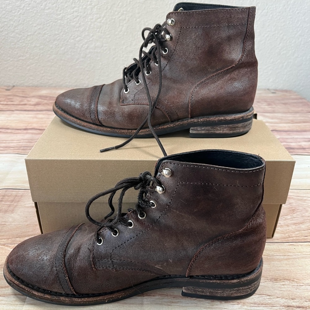 Thursday Boot Company Mens Driftwood Captain  Brown Suede Lace-Up Size 11.5 Rare - Picture 2 of 10